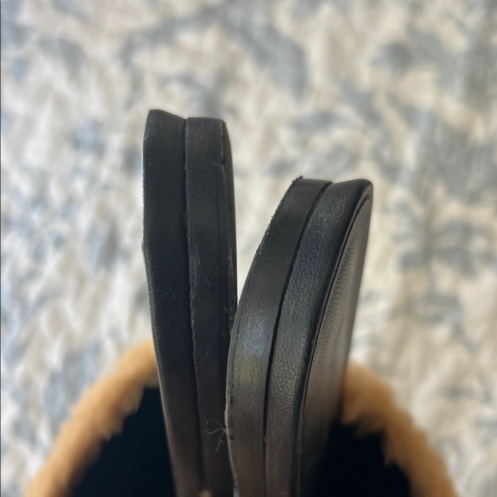 Jenni Kayne Tan Shearling Mules - Picture 7 of 8